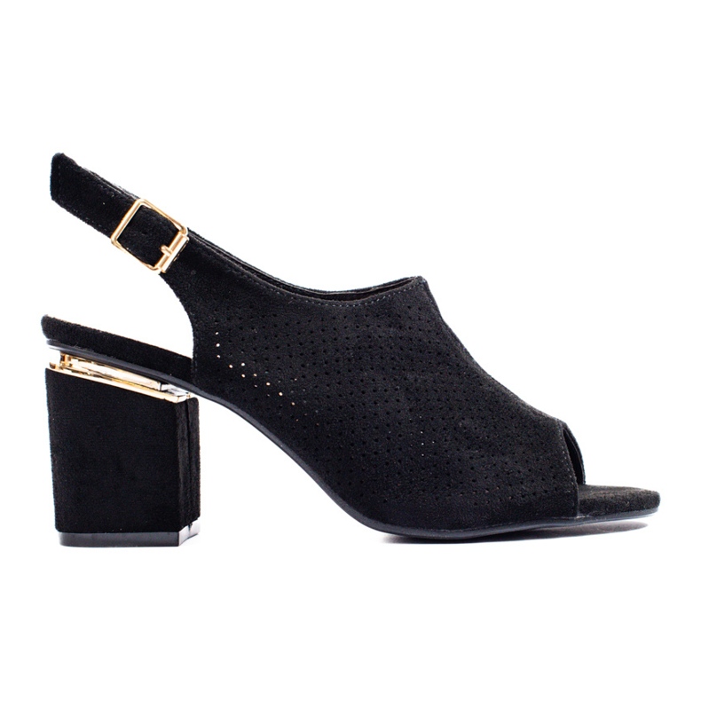 Vincezan mustat mokkanahkaiset korkokengät