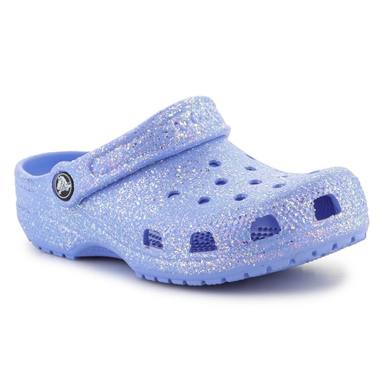 Puukengät Crocs Classic Glitter Clog K Jr 206993-5Q6 sininen