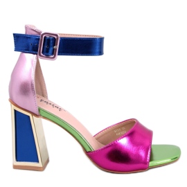 Marshmello Fuchsia Geometric Heel Sandaalit vaaleanpunainen Marshmello Fuchsia Geometric Heel Sandaalit vaaleanpunainen