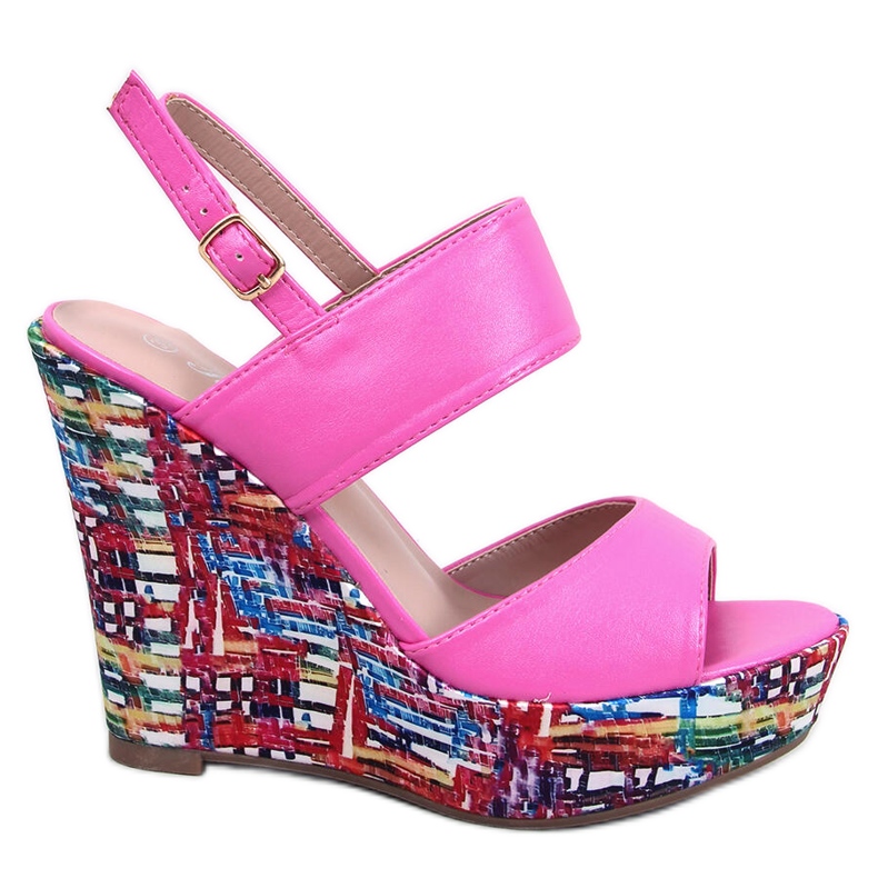 Homme Pink -väriset kiila sandaalit vaaleanpunainen