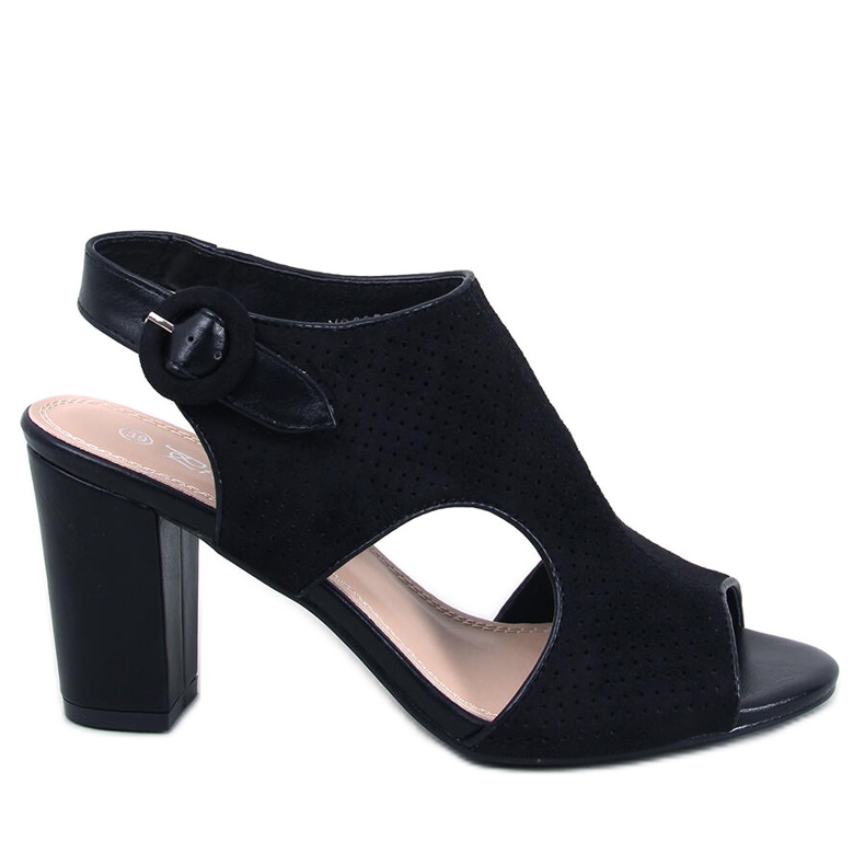 Morillo Mustat harjakattoiset sandaalit