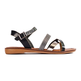 W. Potocki Naisten mustat nahkasandaalit Potocki W. Potocki Naisten mustat nahkasandaalit Potocki
