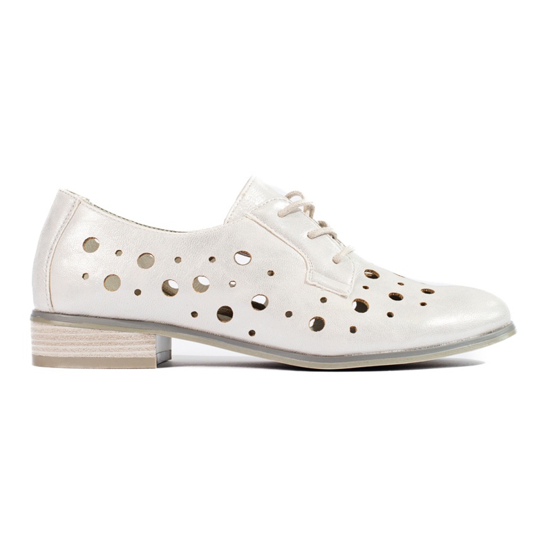 W. Potocki Naisten harjakattoiset nauhakengät Potocki hopea