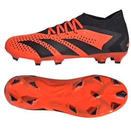Adidas Predator Accuracy.3 Fg M GW4591 jalkapallokengät punainen appelsiinit ja punaiset