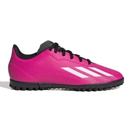 Adidas X Speedportal.4 Tf Jr GZ2446 jalkapallokengät vaaleanpunainen ruusuja ja violetteja
