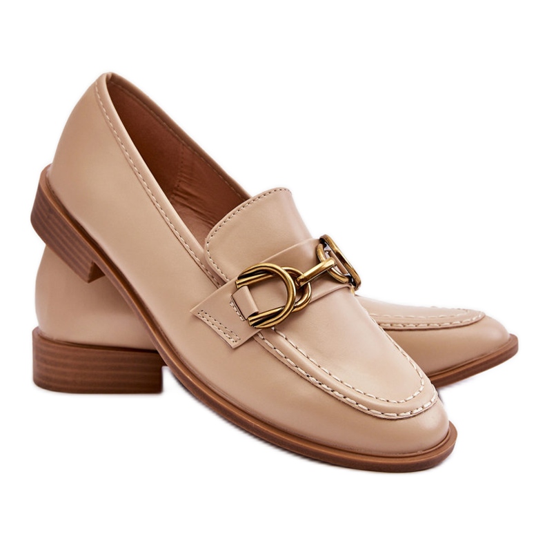 WS1 Klassiset Naisten Loafers Beige Lorien