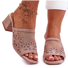 S.Barski Naisten korot verkko- ja zirkoneilla S. Barski KV-612-1 Beige