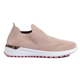 Shelovet vaaleanpunaiset slip-on wedge-lenkkarit vaaleanpunainen