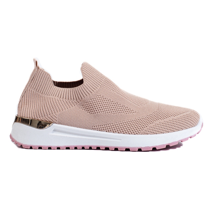 Shelovet vaaleanpunaiset slip-on wedge-lenkkarit vaaleanpunainen