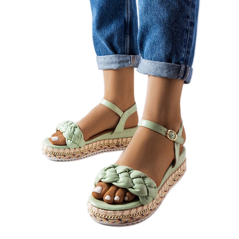 Inna Katrin vihreät alustasandaalit