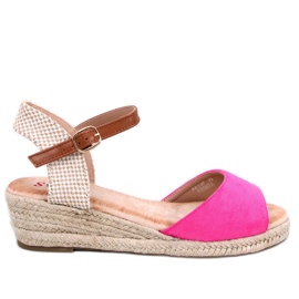 Eakes Fuchsia wedge espadrill sandaalit vaaleanpunainen Eakes Fuchsia wedge espadrill sandaalit vaaleanpunainen