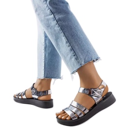 Sandaalit QT2311-3 Silver Tpu musta