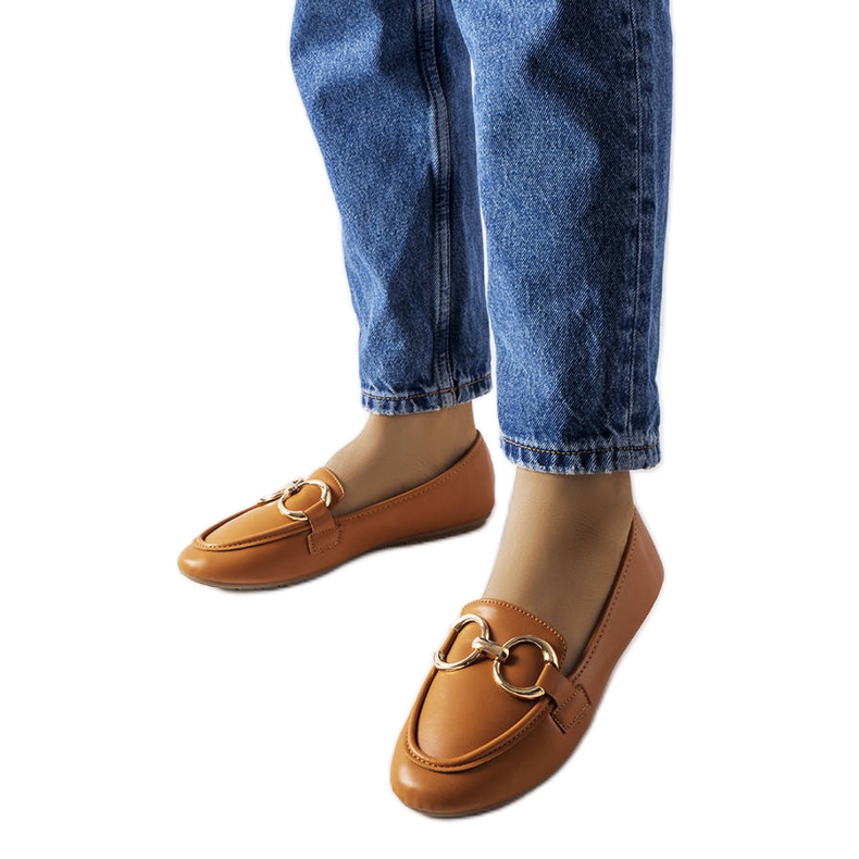 Naisten ruskeat Couturier-loaferit