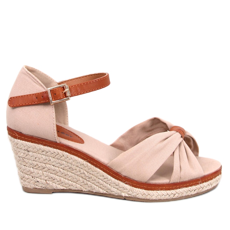 Kristen Beige wedge espadrillit
