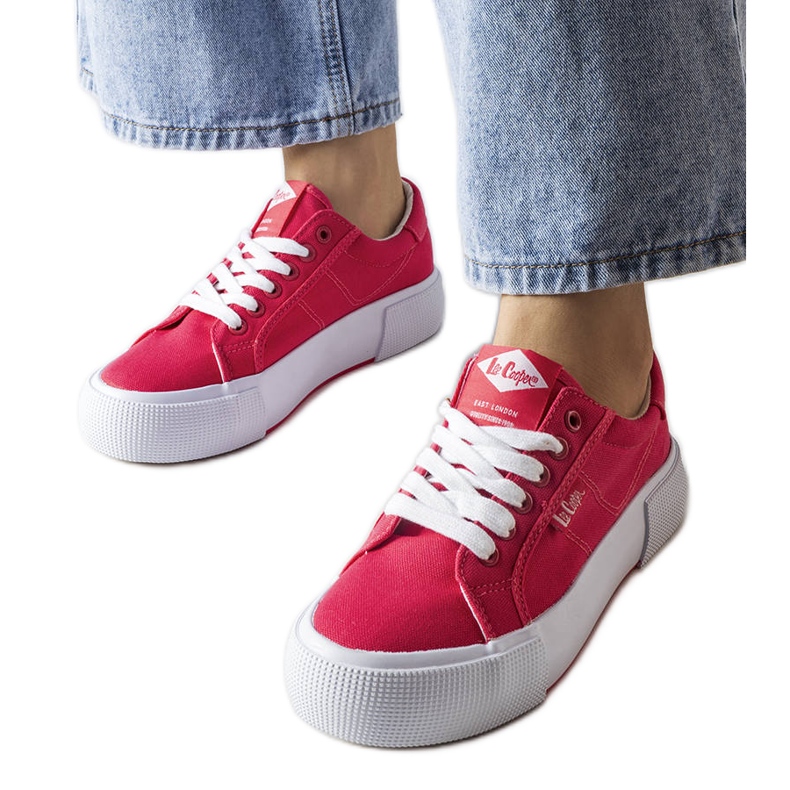 Lee Cooper LCW-20-31-026 vaaleanpunaiset tennarit vaaleanpunainen