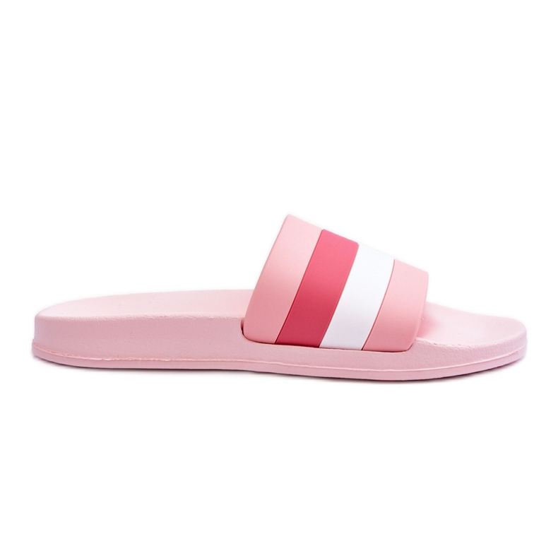 Naisten vaaleanpunaiset Vision raidalliset tossut vaaleanpunainen