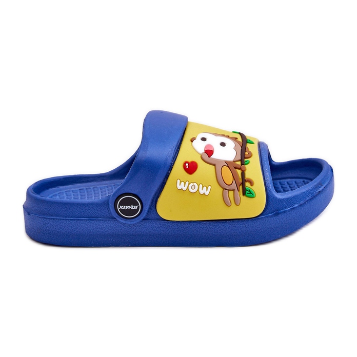 WJ1 Vaaleat lasten sandaalit, joissa on eläinaiheinen sininen ja keltainen Rico