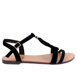 Corbin Mustat hapsuiset sandaalit