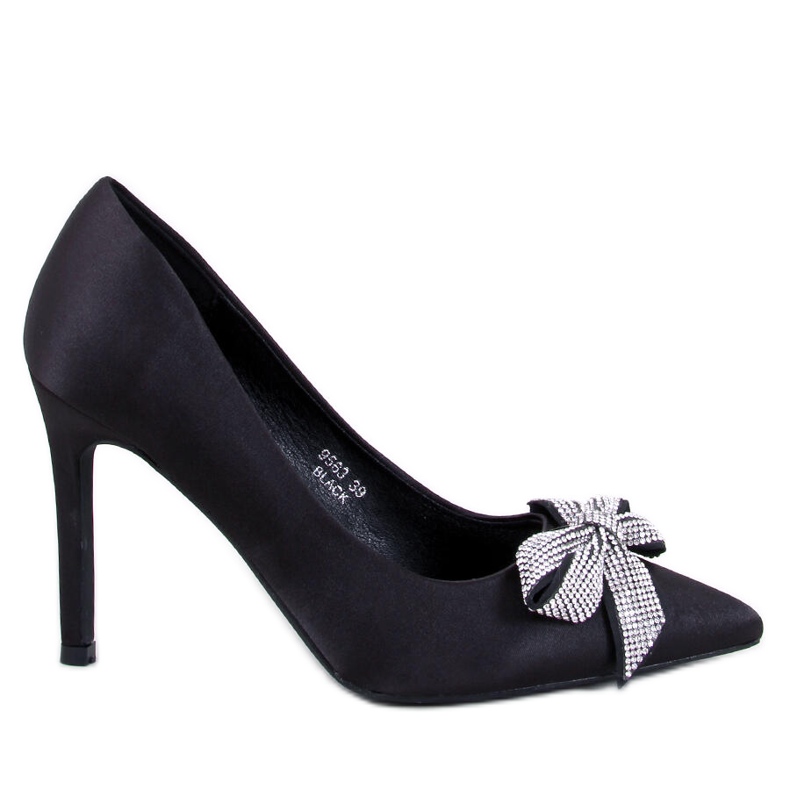 Trini Blackin satiinineulat rusetilla musta