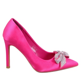 Satiinineulat ja rusetti Trini Fuchsia vaaleanpunainen Satiinineulat ja rusetti Trini Fuchsia vaaleanpunainen