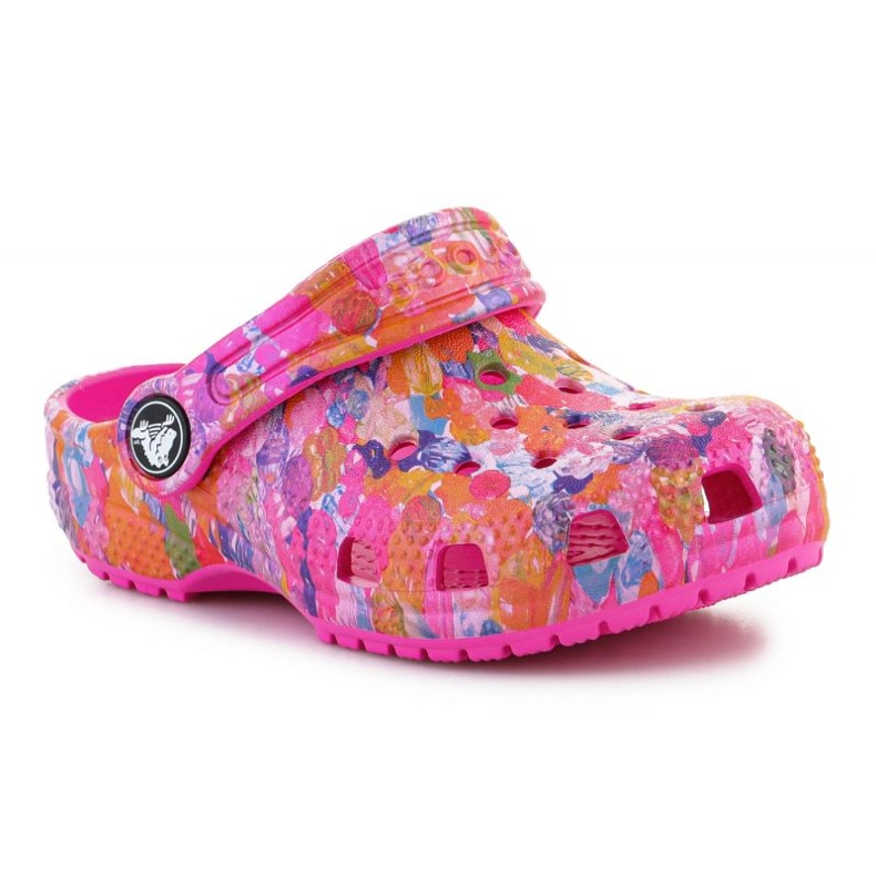 Crocs Classic Hyper Real Clog Jr. 208451-90H vaaleanpunainen Crocs Classic Hyper Real Clog Jr. 208451-90H vaaleanpunainen