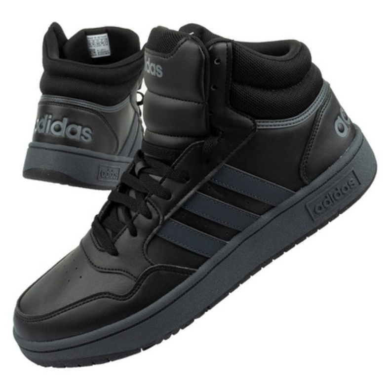 Adidas Hoops 3.0 Mid M GW3022 urheilukengät musta