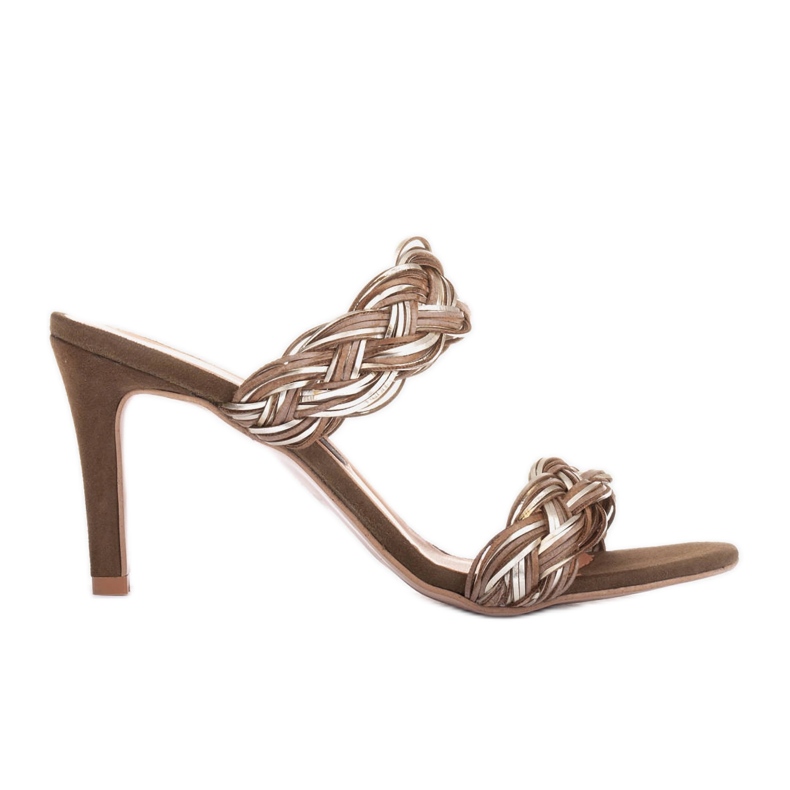 Marco Shoes Sandaalit, joissa punottu olkaimet vihreä