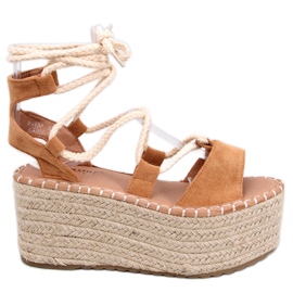 Marge Camel wedge espadrillit keltainen Marge Camel wedge espadrillit keltainen