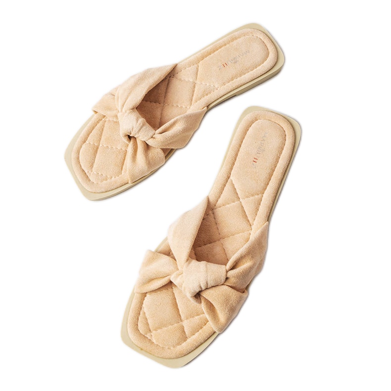 Inna Priden vaaleanpunaiset tossut ekologisesta mokkasta vaaleanpunainen