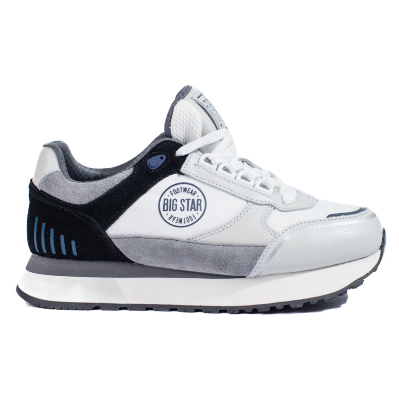 Naisten tennarit valkoiset ja harmaat LL274370 Big Star