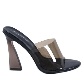 Seymour Black läpinäkyvät korkokengät musta