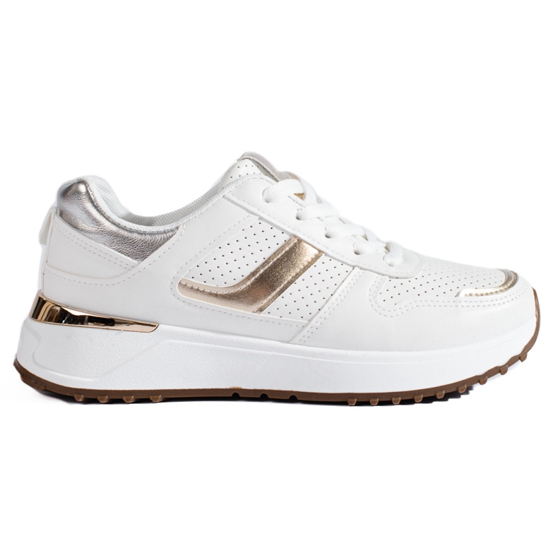 Valkoiset lenkkarit Shelovet-alustalla valkoinen