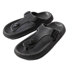 Morettin mustat alustasandaalit