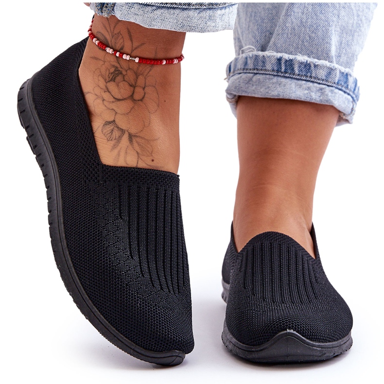 PE1 Naisten Slip-On tennarit Musta Lento