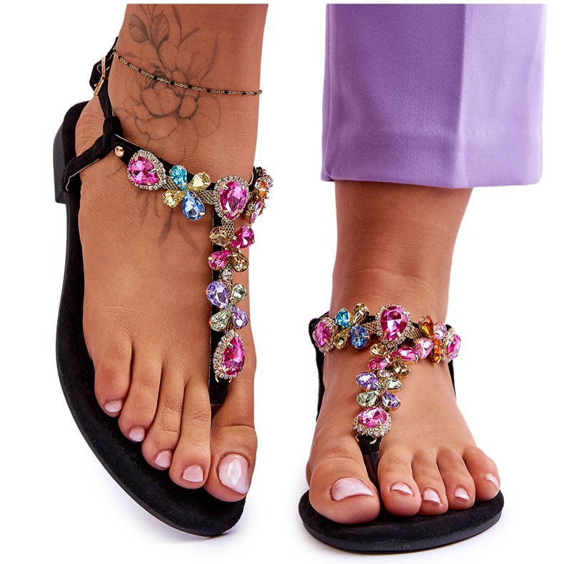 Suede varvastossut Stones Black France musta