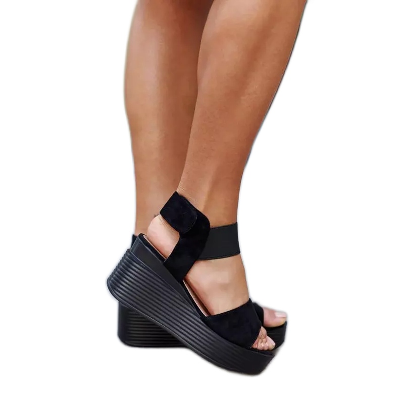 Romanin mustat kiila sandaalit