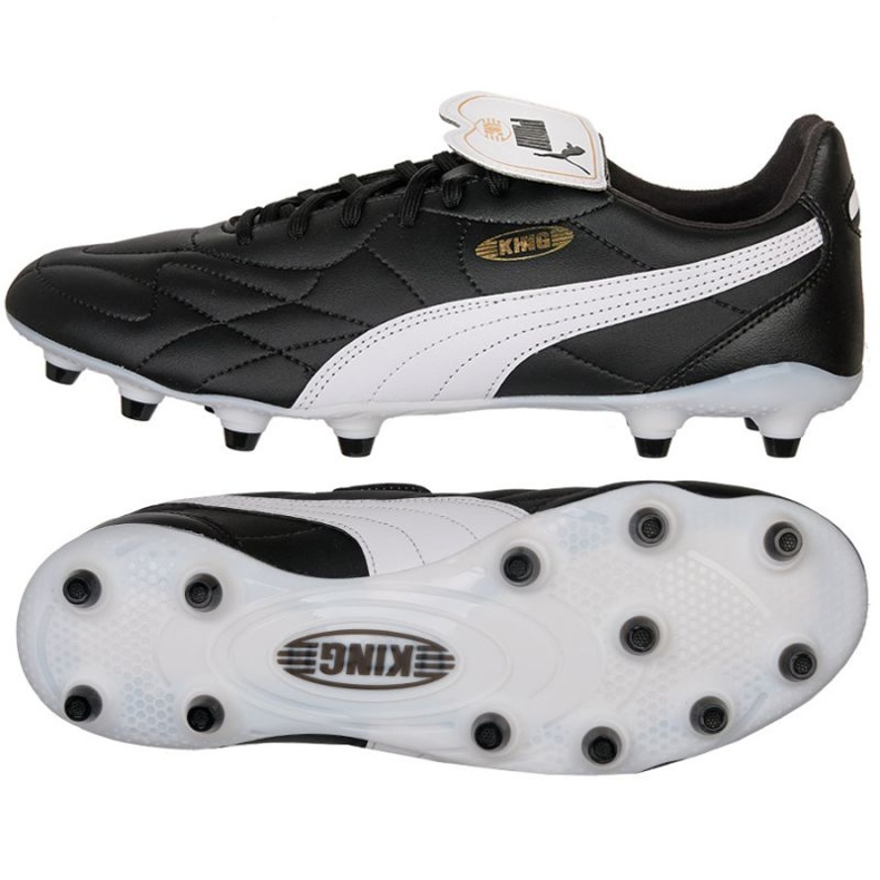 Puma King Top FG/AG M 107348-01 jalkapallokengät musta musta