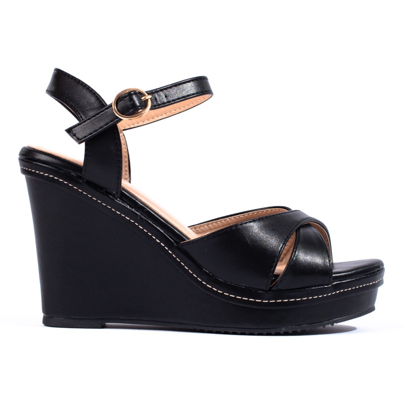 Shelovet-korkeat sandaalit musta