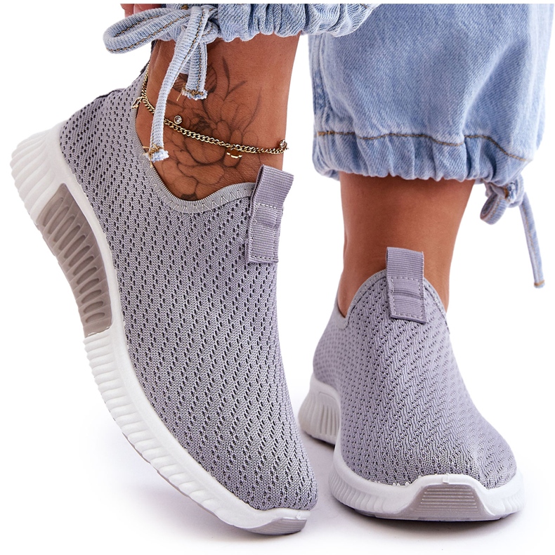 Klassiset Slip-On urheilukengät harmaa