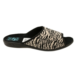 Adanex Naisten tossut Sara 15773 Leopardprintti musta