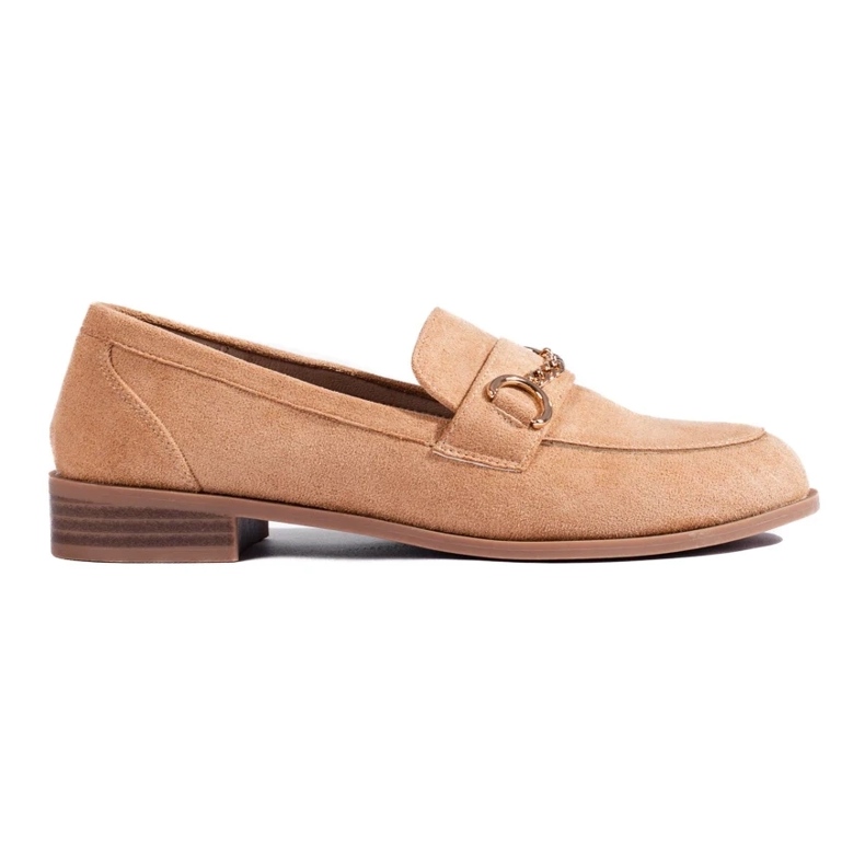 Naisten ruskeat Shelovet-loaferit beige