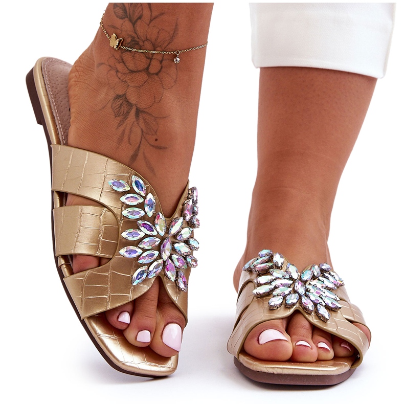 Tossut koristekivillä S.Barski 617-22 kultaa kultainen