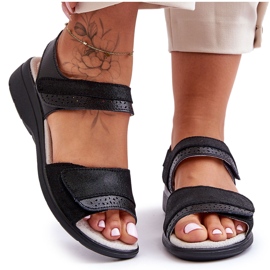 Klassiset tarranauhasandaalit S.Barski 97575 musta