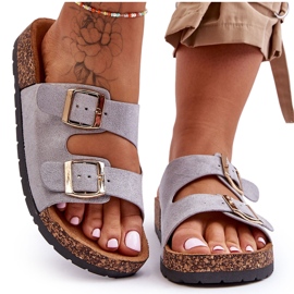 Naisten Cortina Grey Slip-On sandaalit harmaa