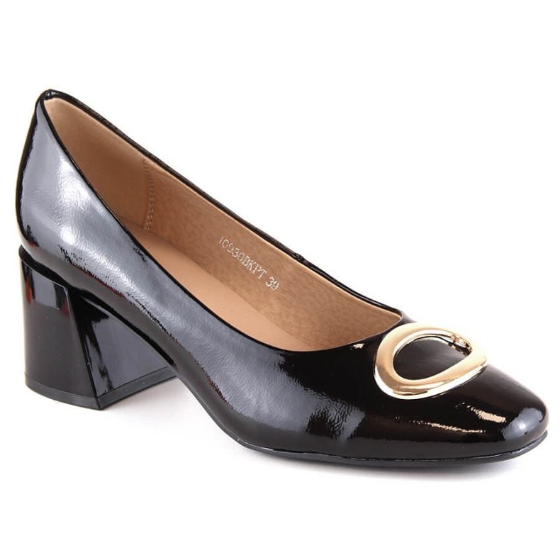 Patenttikorkokengät Vinceza W JAN179C musta