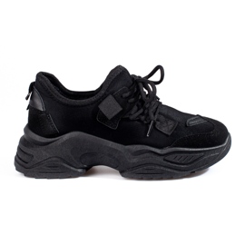 Mustat naisten tennarit Shelovet-alustalla