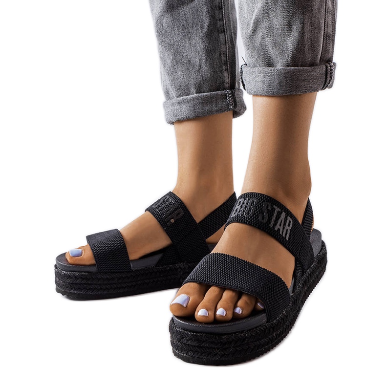 Big Star LL274856 mustat alustasandaalit