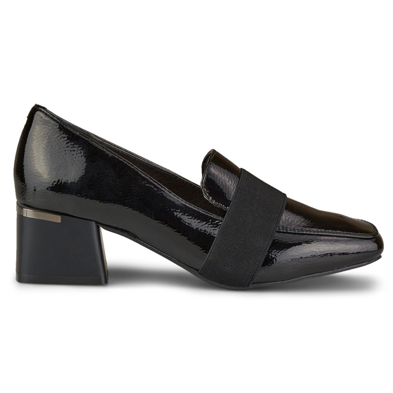 La.Fi Kiiltonahkapumput matalilla koroilla musta