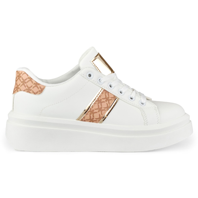 Tyylikkäät valkoiset naisten urheilukengät valkoinen