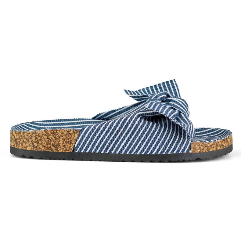 Naisten farkkuliukusäätimet rusetilla sininen